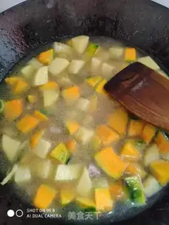 Make Pumpkin potatoes step 7