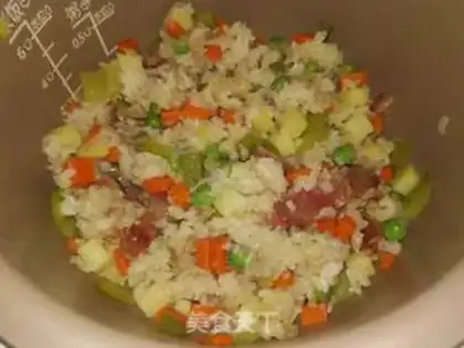 Make ♪ Taste the salami rice ♪ step 5