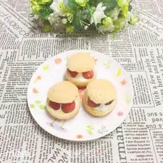 Make Strawberry Skin Puff step 17