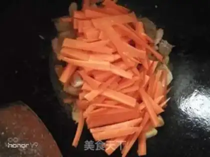 Make Carrot, veal of meat step 7