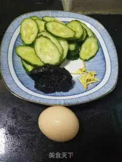 Make Blackwood cucumber egg soup step 0