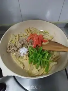 Make Spring fried meat step 11