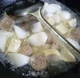 Make Piggy beefball burn radish step 8