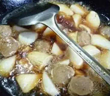 Make Piggy beefball burn radish step 10