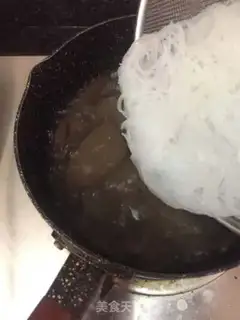 Make Duck blood fan soup step 5