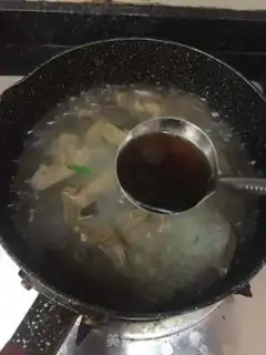 Make Duck blood fan soup step 7