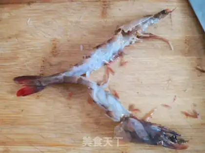 Make Garlic shrimp step 2
