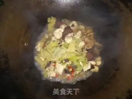 Make The meat is red and white step 3