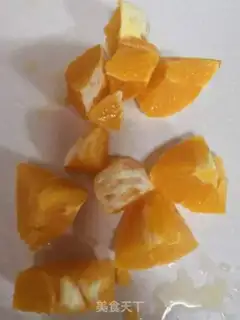 Make Strawberries with thick orange juice step 1