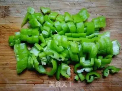 Make Pepper ham and sausage fried rice step 0