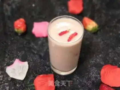 Make Strawberry banana juice step 8