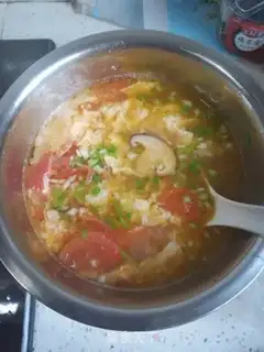 Make Tomato egg soup step 6