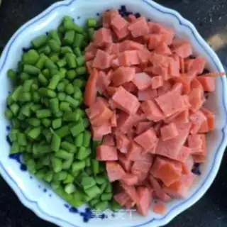 Make Peas fried rice step 2