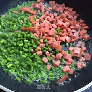 Make Peas fried rice step 4