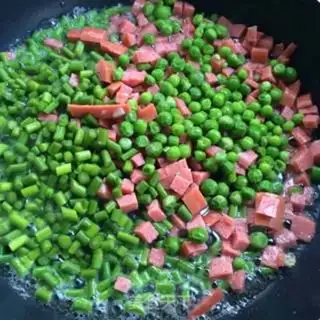 Make Peas fried rice step 5