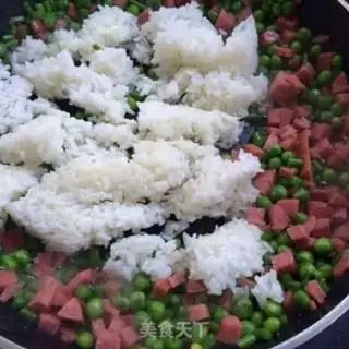 Make Peas fried rice step 6