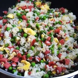 Make Peas fried rice step 8