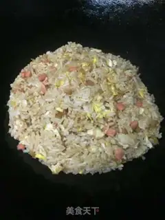 Make radish and ham and rice step 7