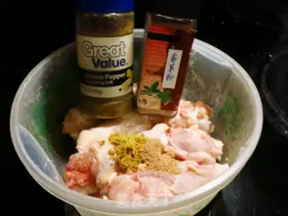 Make The saline chicken wings step 2
