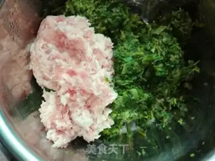 Make Wild celery dumplings step 2