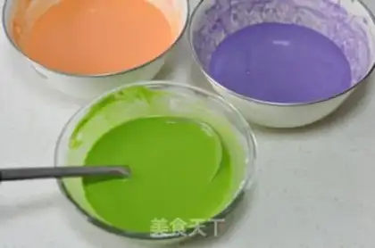 Make Colored pancakes step 3