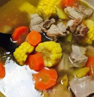 Make Corn carrot steak soup step 4