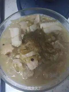 Make Sour pickle pork noodles step 6