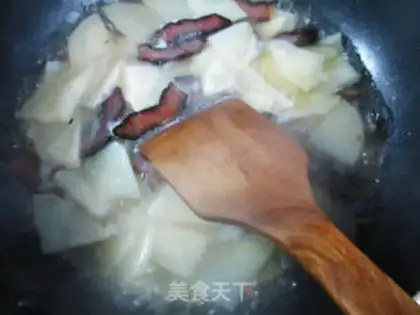 Make Cream pepper sauce, fried potatoes step 3