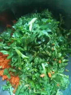 Make Steamed artemisinin balls step 1