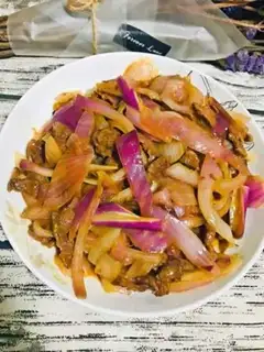 Make Beef silk onions step 6