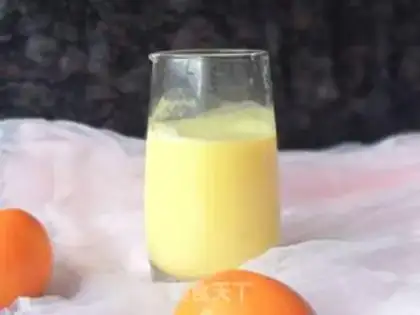 Make Yogurt, orange juice step 7