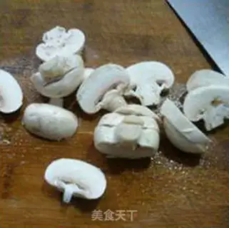 Make Fresh mushrooms and headless shrimp step 3