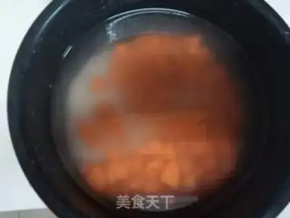Make Carrot rice congee step 2