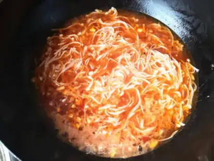 Make Sour soup, fat cow step 4