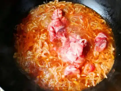 Make Sour soup, fat cow step 5