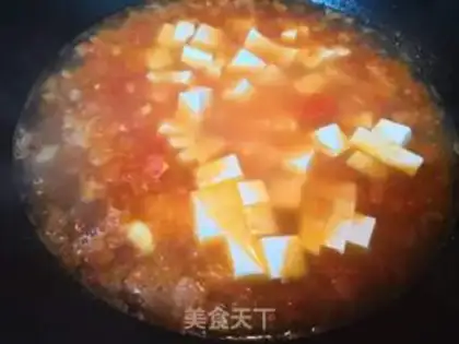 Make Shrimp soup with green tofu tomatoes step 5
