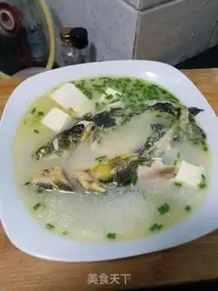 Make Yellowfish tofu soup step 6