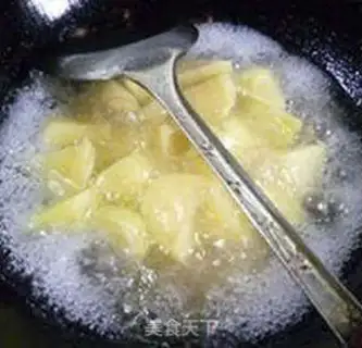 Make Crabs fried potatoes step 7