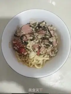 Make Spam and egg noodles step 3
