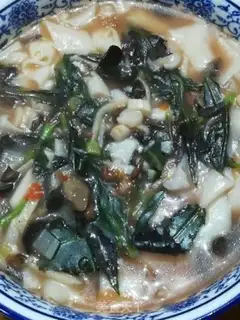 Make violet mushroom noodles step 9