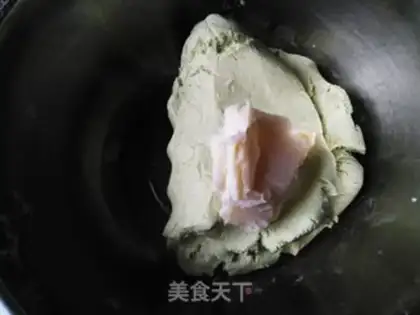 Make Fish pine, salty egg, green step 5