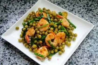 Make Shrimp and sweet peas step 7