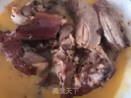 Make Duck rice congee step 1