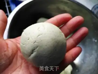 Make Fish pine, salty egg, green step 10