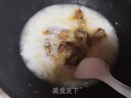 Make Duck rice congee step 2
