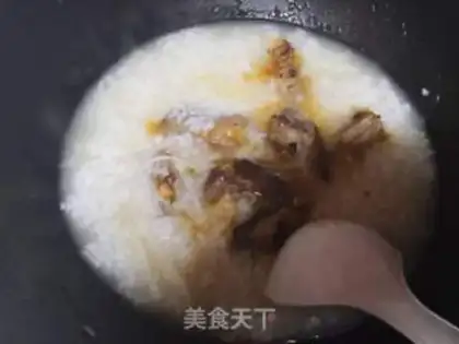 Make Duck rice congee step 3