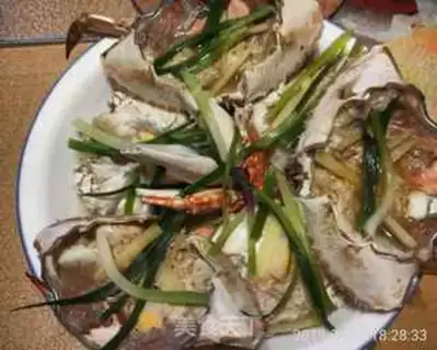 Make Flowers and steam crabs step 2