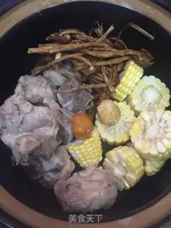 Make Tea mushroom corn corset soup step 3