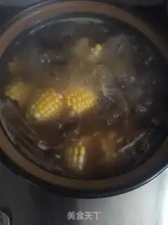 Make Tea mushroom corn corset soup step 5