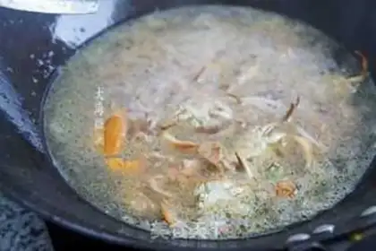 Make Crab rice powder step 5